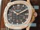 Knockoff Patek Philippe Aquanaut 5067A Diamond Rose Gold Bezel Black Rubber Strap Watch (7)_th.jpg